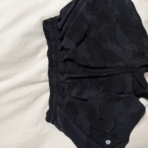 lululemon athletica Black Camo Women Shorts